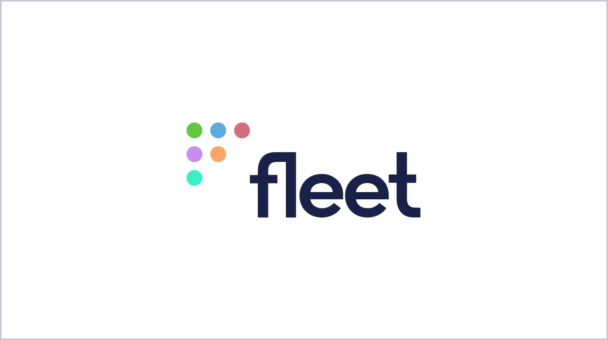 Fleet logo with white text