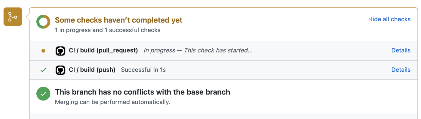 Two GitHub Workflows running on a single commit