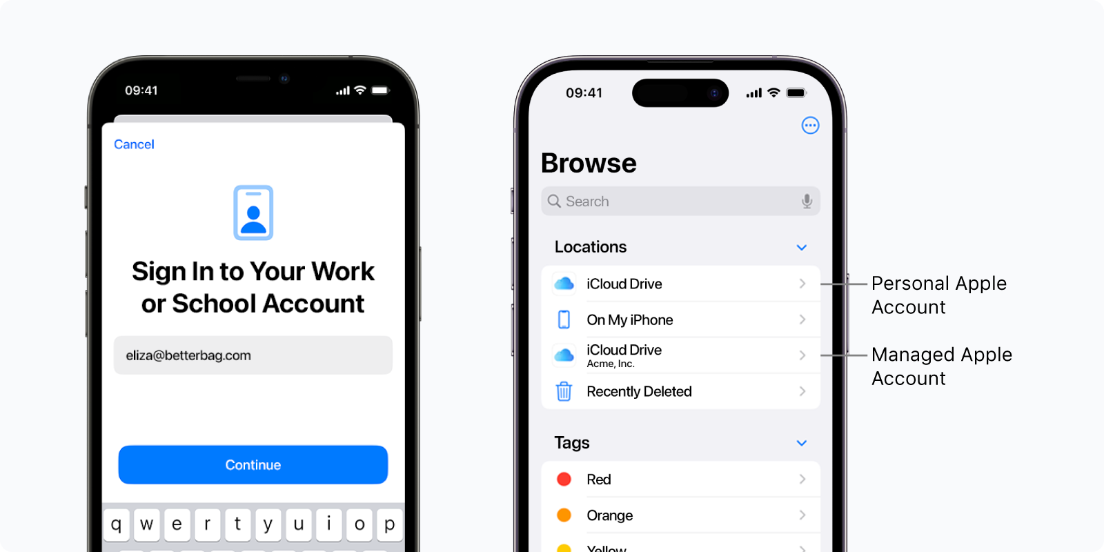 Apple Account-driven User Enrollment (BYOD)