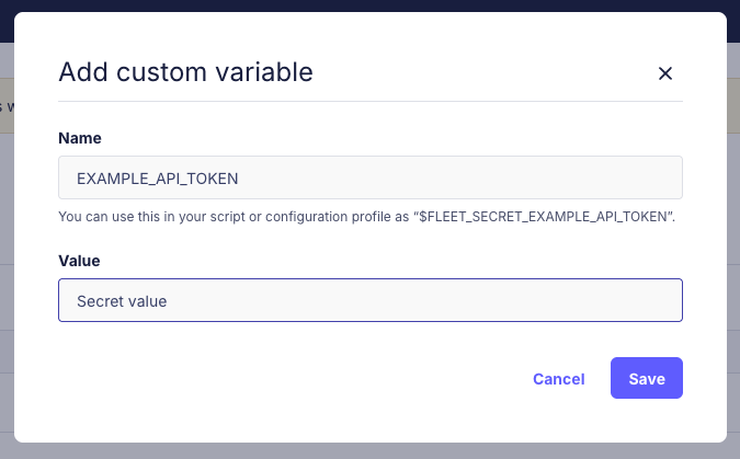 Add variable