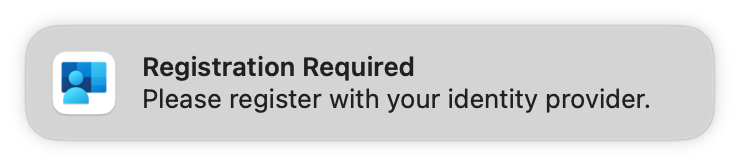 Registration Notification