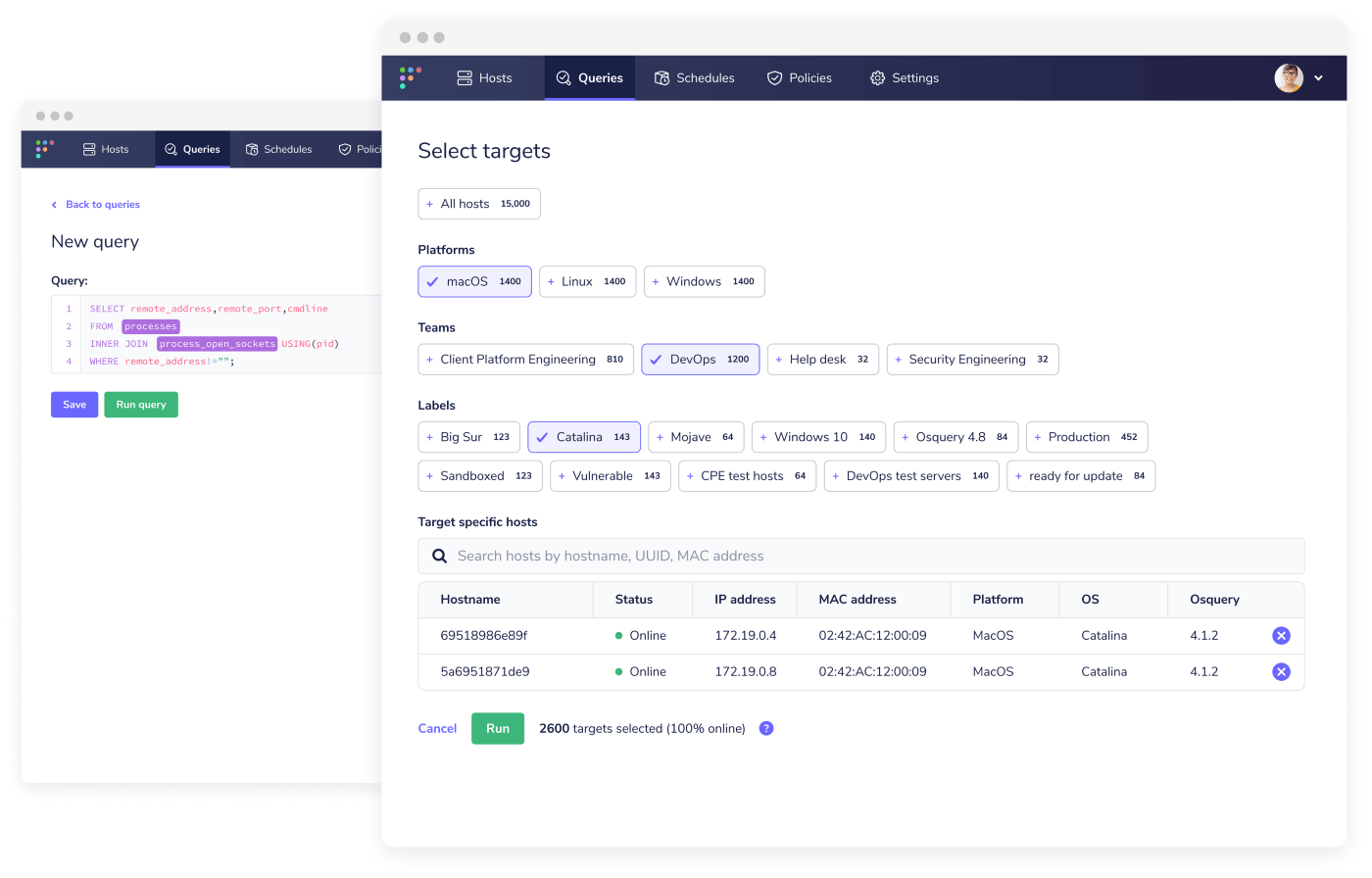 Improved query console