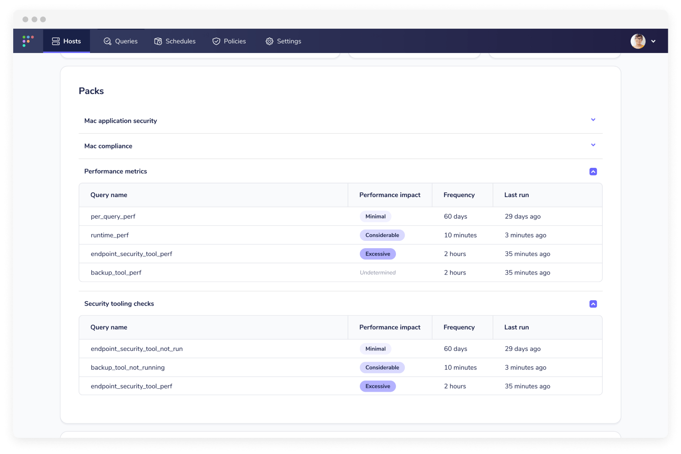 Query performance