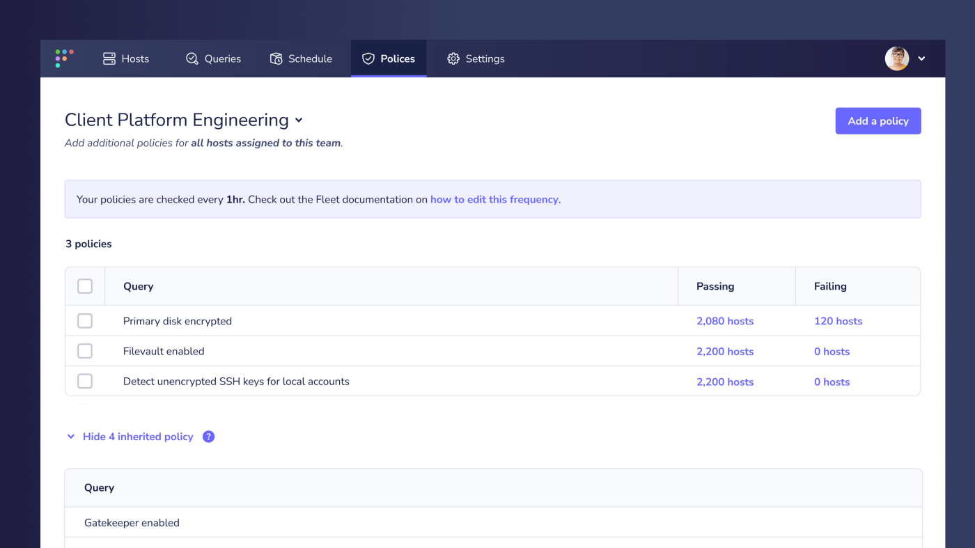 Define team-specific rules with team policies