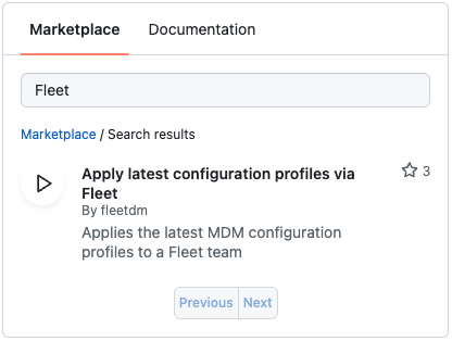 Search for Fleet in the marketplace