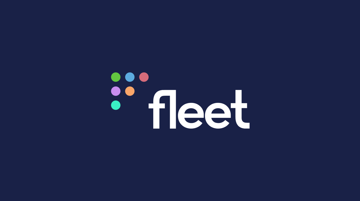 Fleet logo with dark blue text